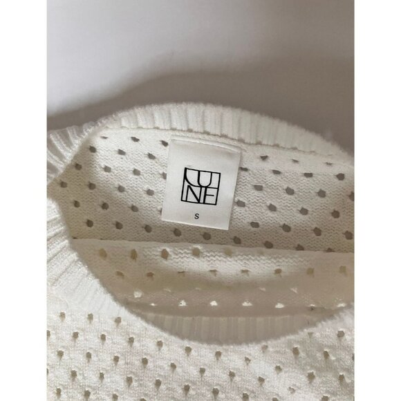 Lune Active Olly Crochet Sweater Marshmellow Size Small - Picture 6 of 8